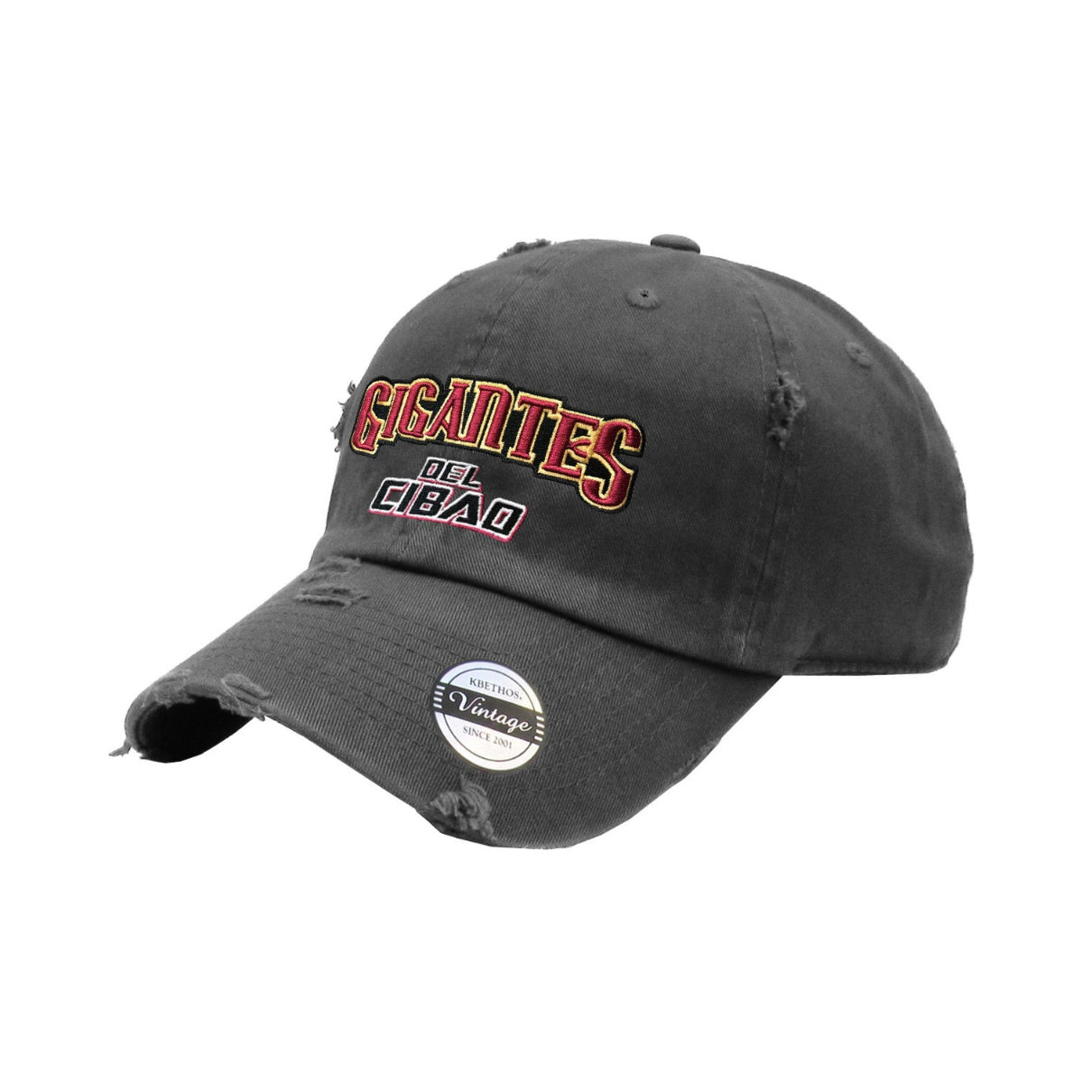 Gigantes del Cibao Embroidered Vintage Gray Hat