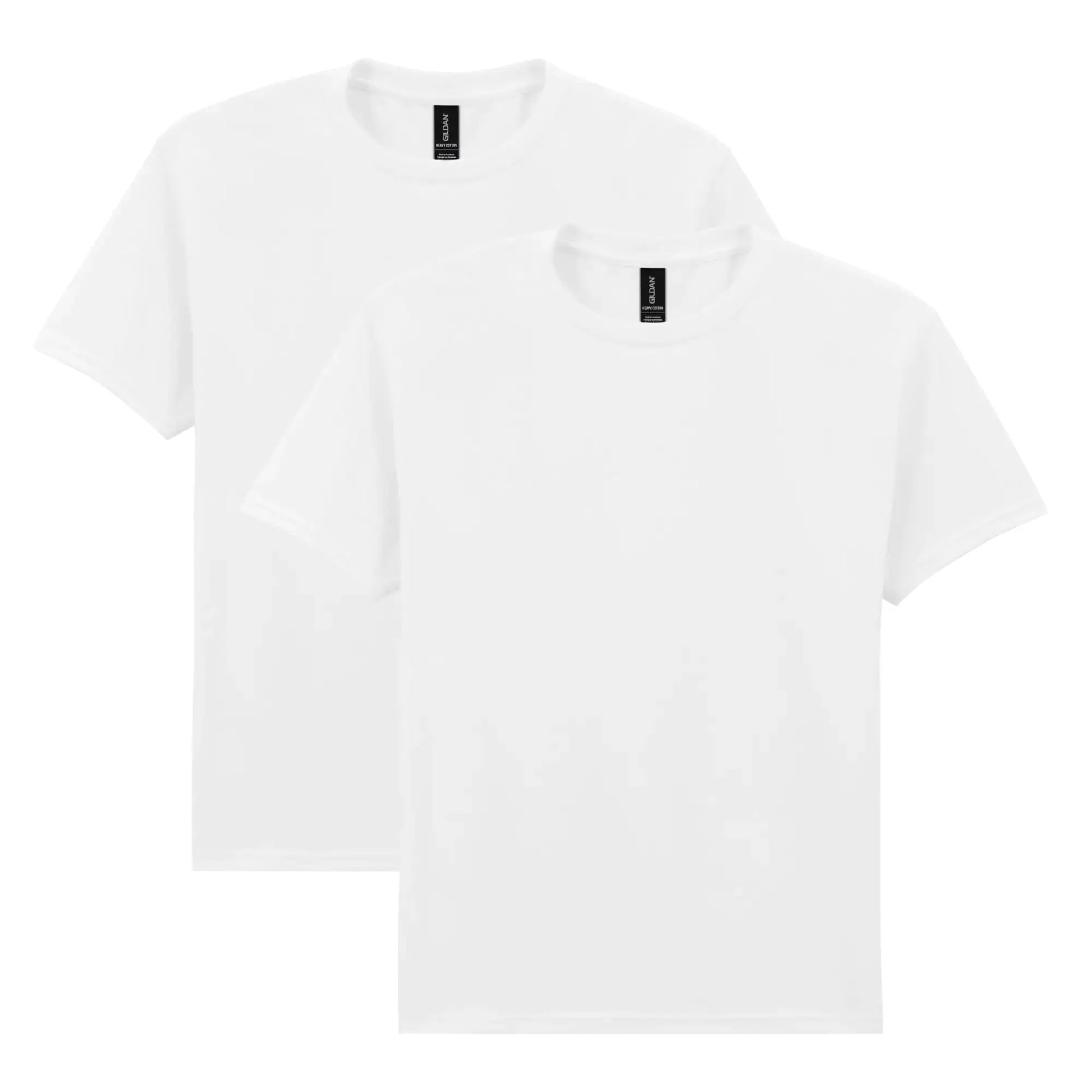 Gildan Youth Heavy Cotton T-Shirt, Style G5000B, 2-Pack X-Large White