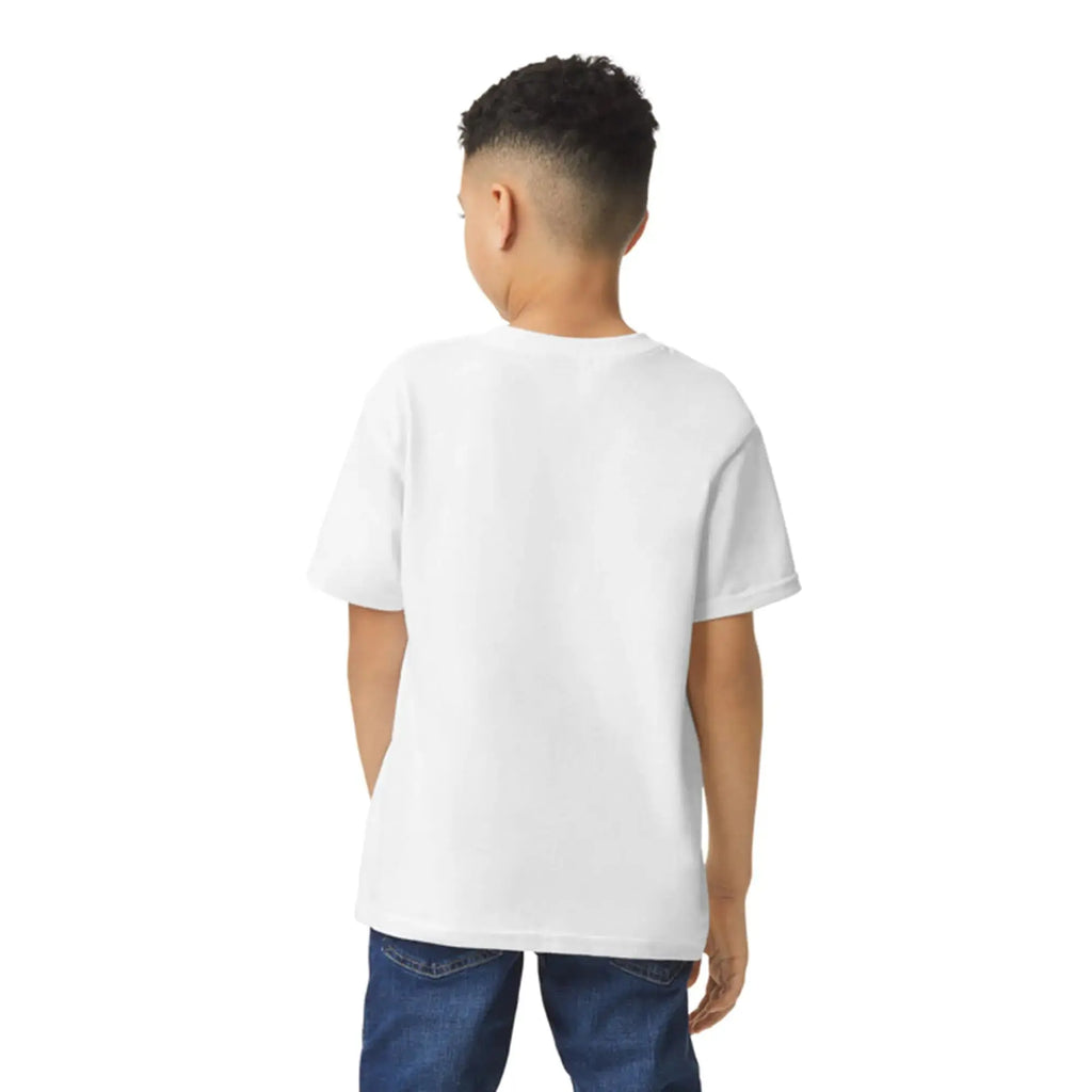 Gildan Youth Heavy Cotton T-Shirt, Style G5000B, 2-Pack X-Large White