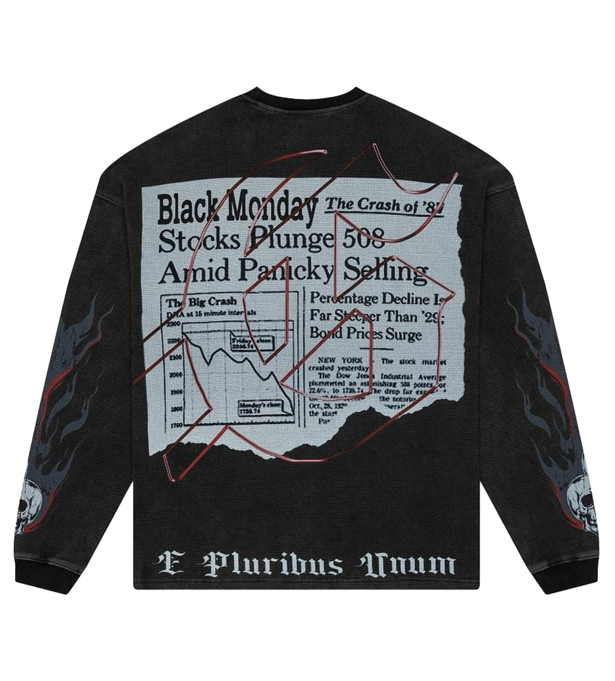 Godspeed Black Monday LS (Thermal Shirt) (Black Wash)