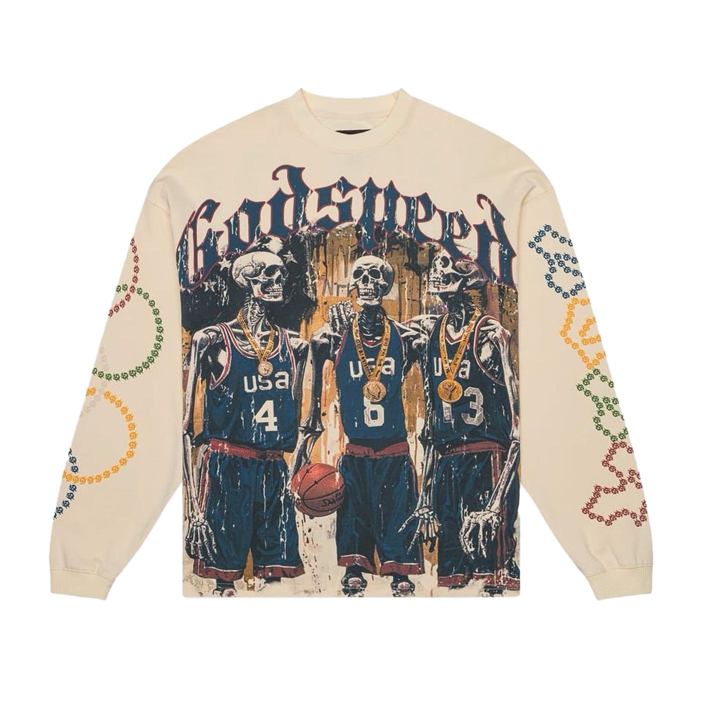 Godspeed Dream Team '24 L/S Tee Bone