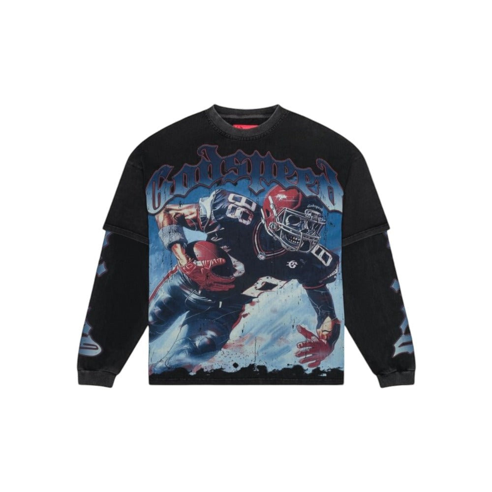 Godspeed Endzone Dual Wash Black Longsleeve