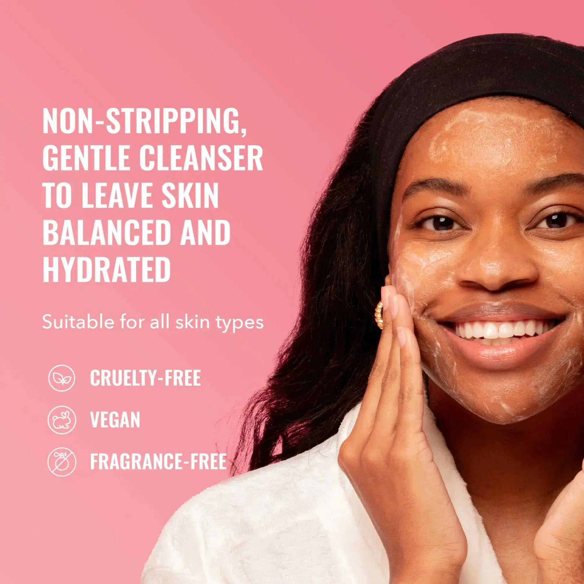 Good Molecules Hydrating Facial Cleansing Gel - Face Wash with Rosewater and Pineapple - Skincare for Face