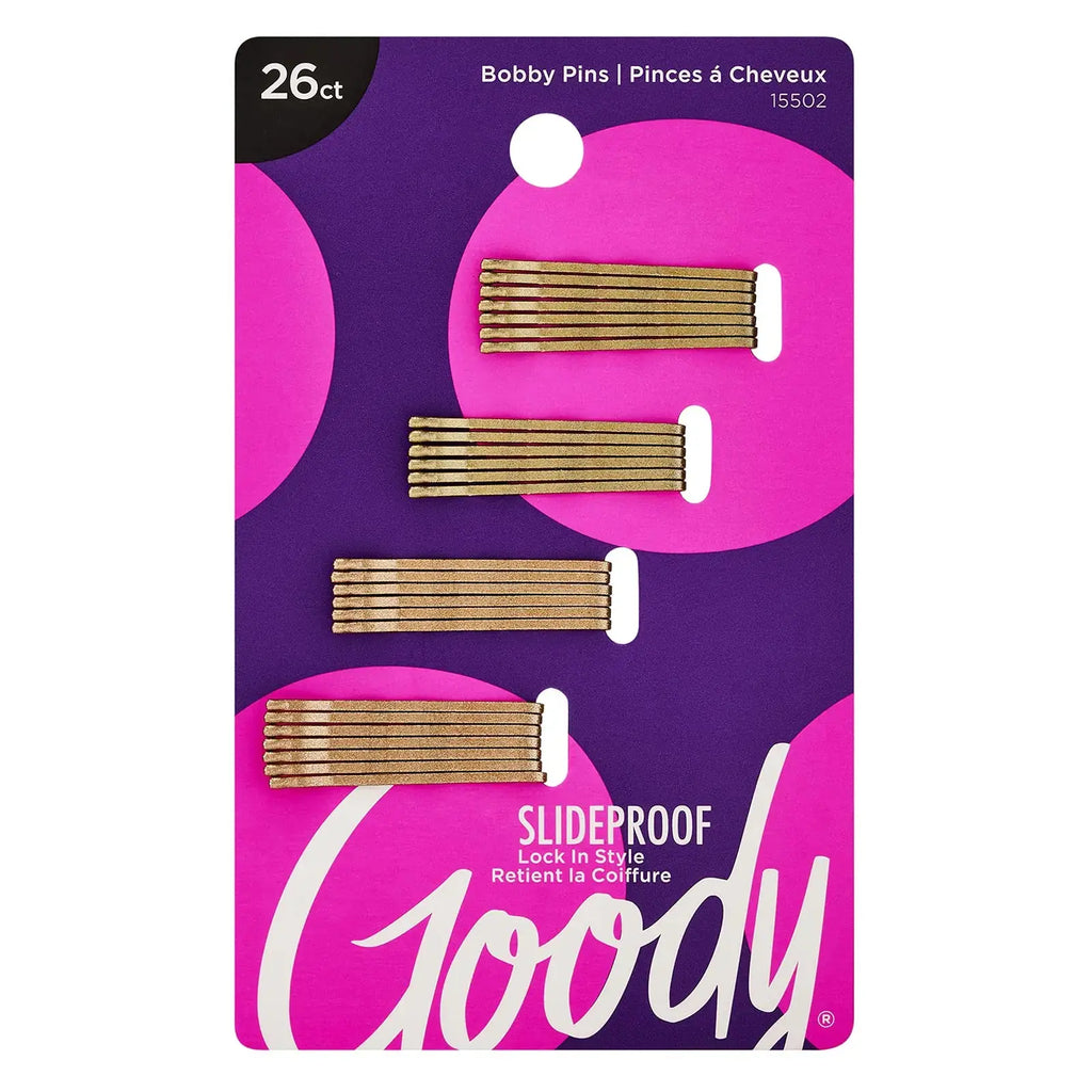 Goody Styling Hair Bobby Pins - Metallic Blonde, 26 Count