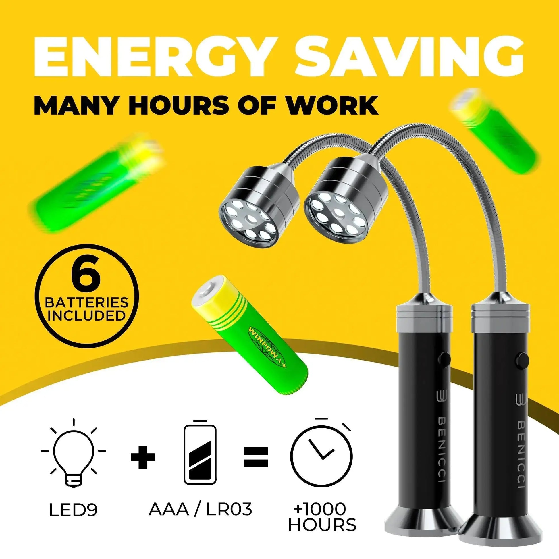 GrillGlow Magnetic LED Lights - Dual Flexible Grill Lighting