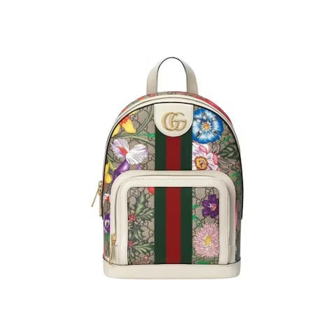 Gucci Ophidia Flora Backpack White