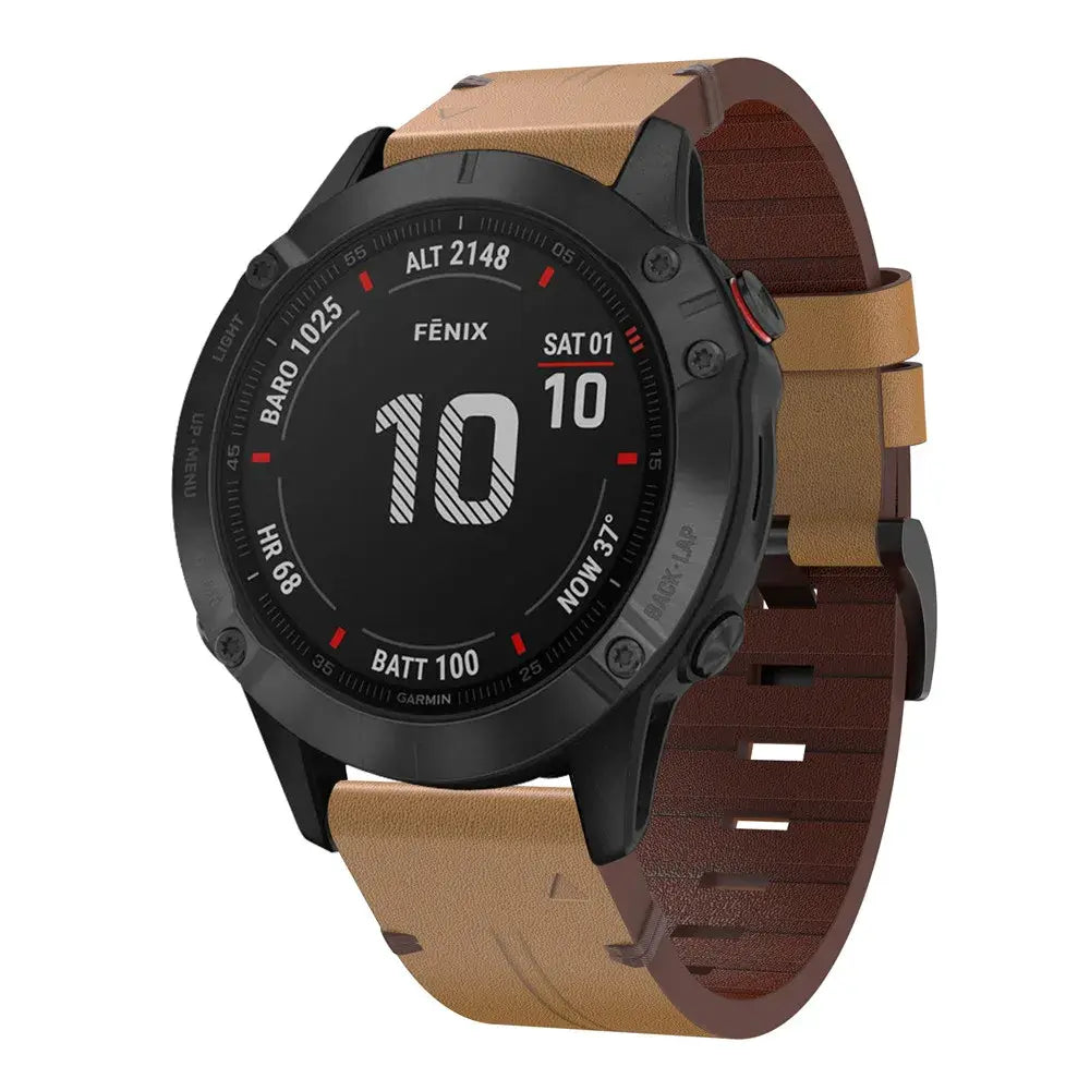 Garmin Soft Leather Band - QuickFit Stylish Upgrade