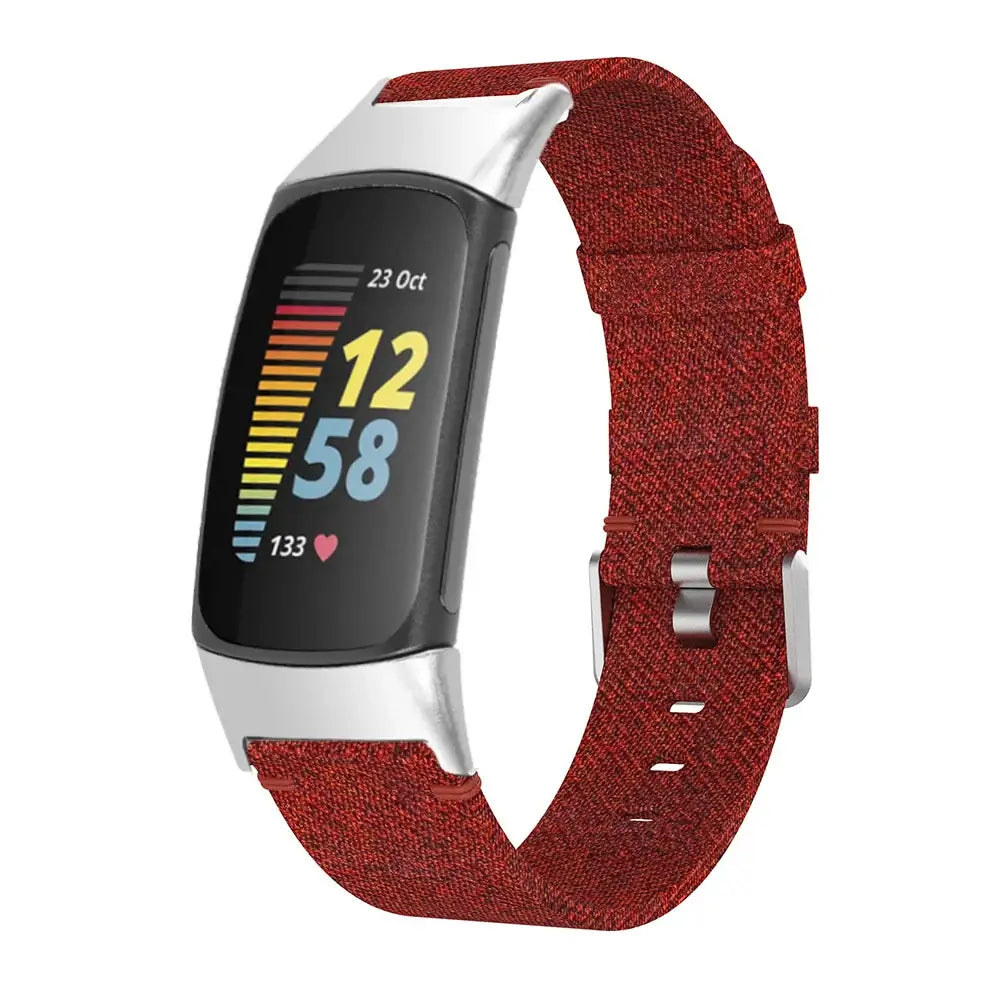 Fitbit Charge 5 6 Nylon Band - Durable Comfortable Strap