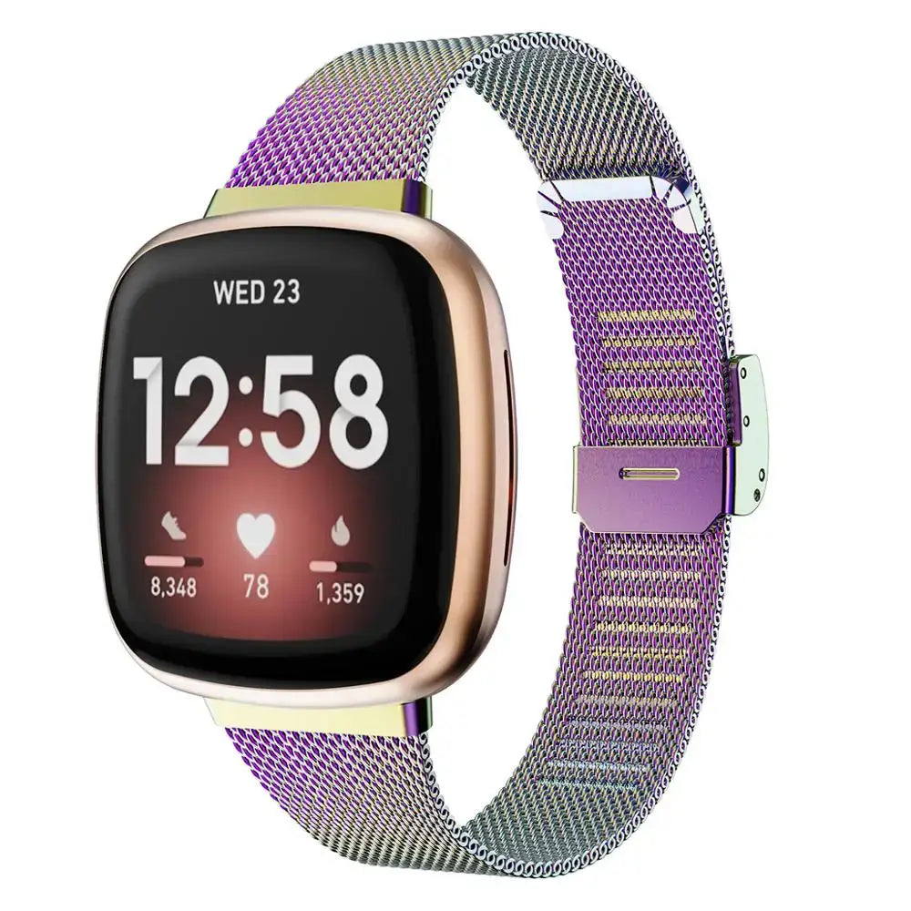 Fitbit Versa & Sense Steel Band - Durable Modern Design