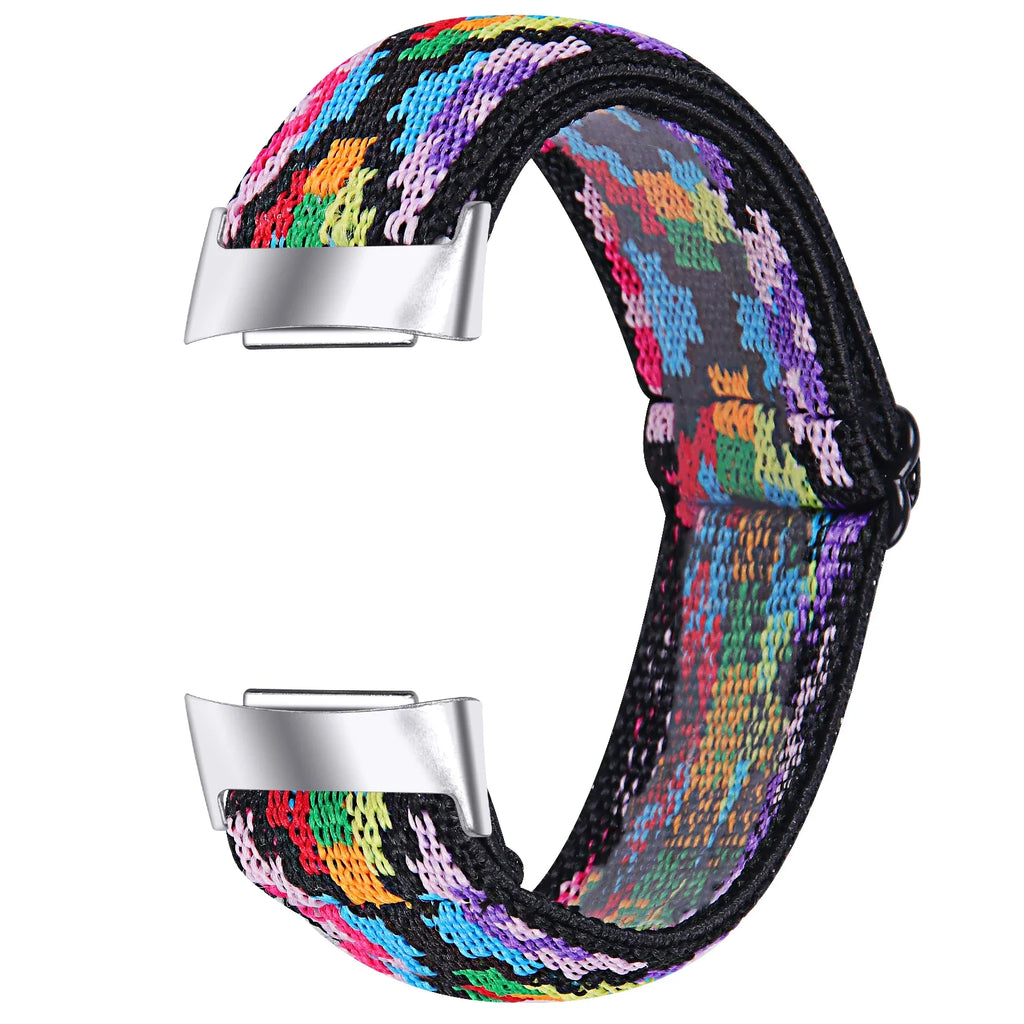 Fitbit Charge 6 5 Nylon Strap - Elastic Sport Fabric Design