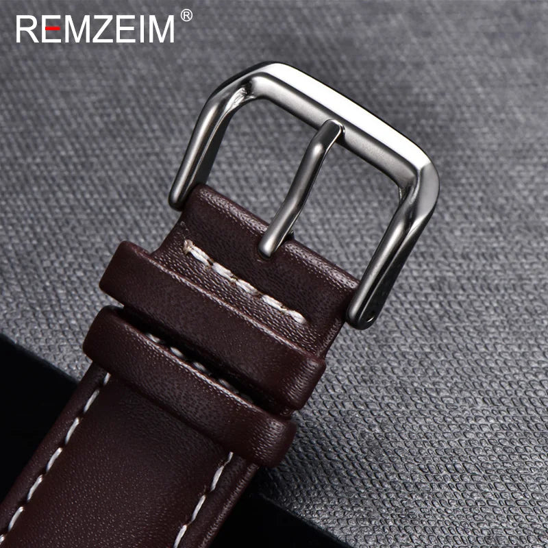 Polar Leather Watch Band For Smartwatch Calfskin Replacement Strap Buckle