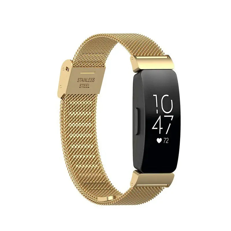 Fitbit Inspire 3, 2, 1, HR Stainless Steel Band - Elegant Strap