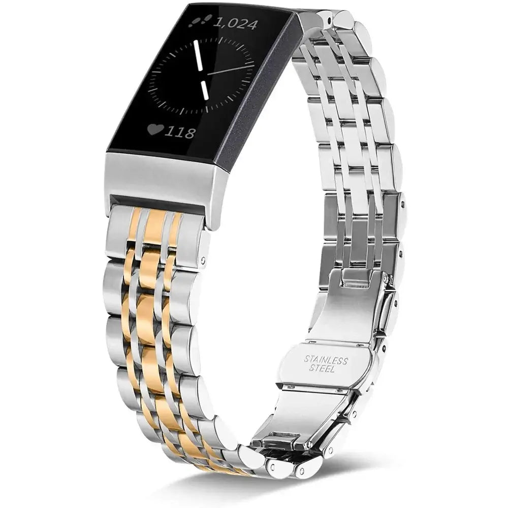 Fitbit Charge 5 6 3 4 2 Stainless Steel Metal Band