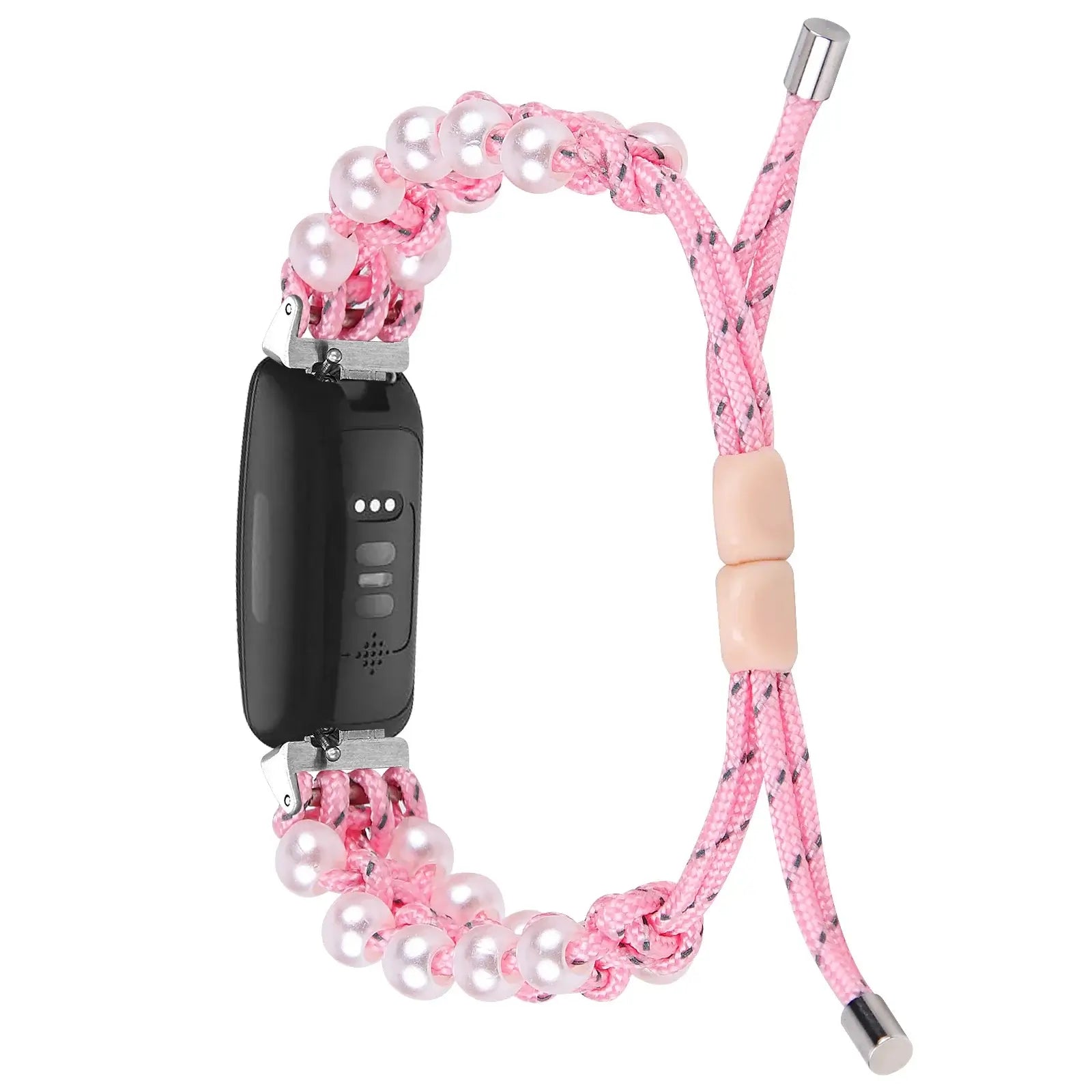 Fitbit Inspire 3, 2, 1, HR Braided Bead Band - Stylish Strap