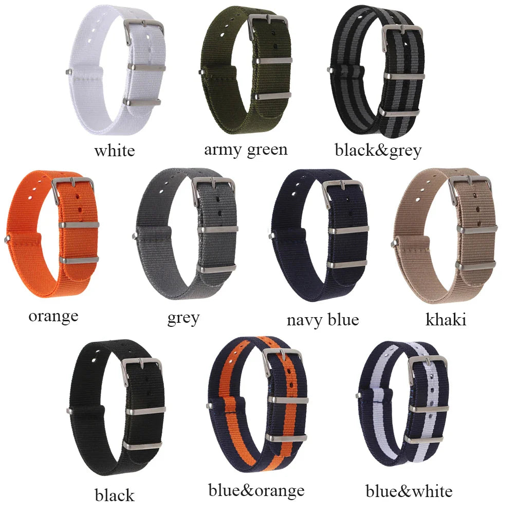 Motorola Moto Nylon Watch Band - Adjustable Sport Loop Weaving Bracelet