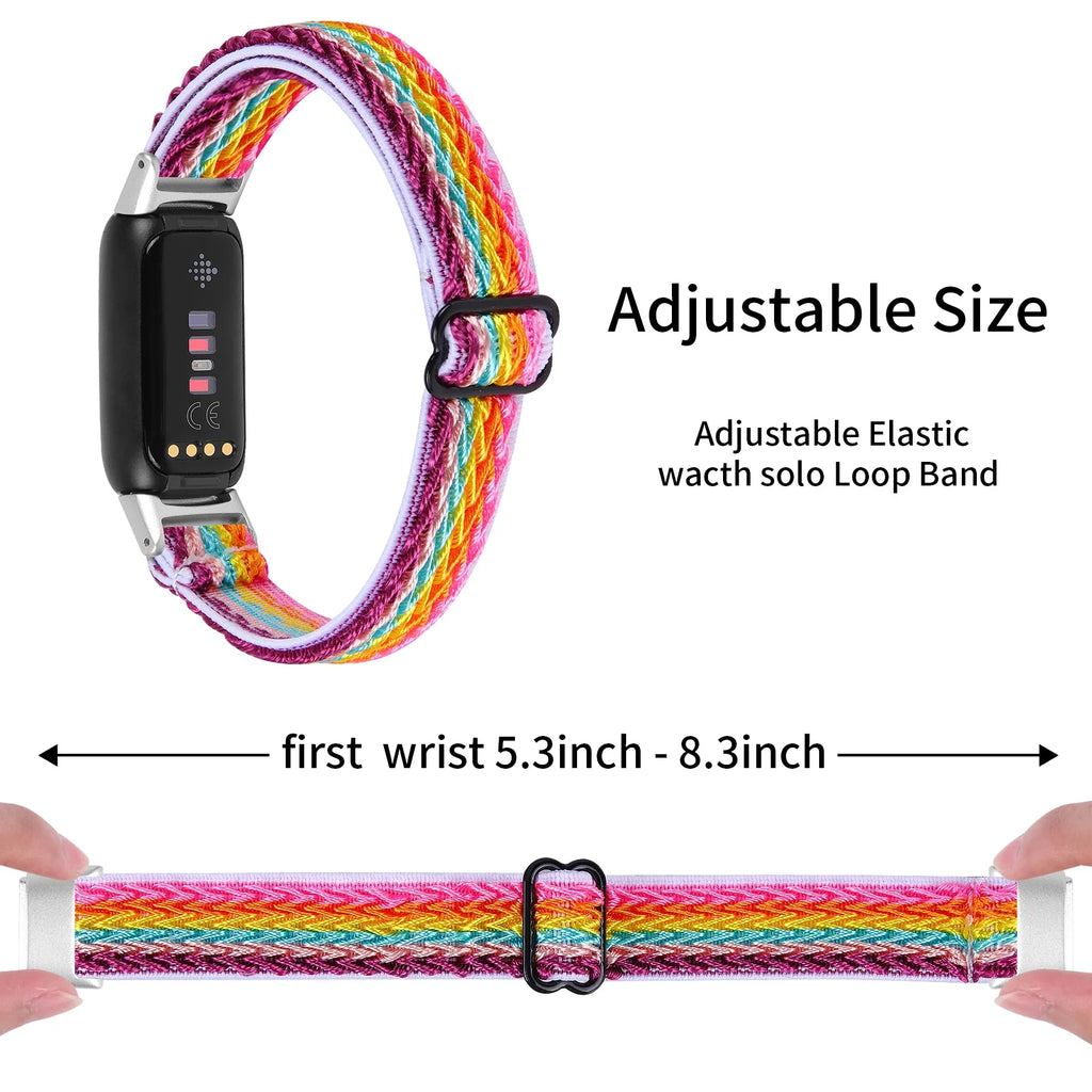 Fitbit Luxe Elastic Nylon Band - Braided and Comfortable