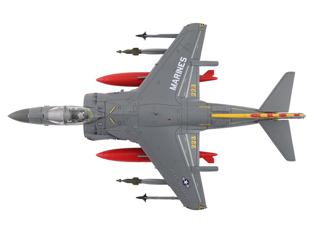British Aerospace AV-8B Harrier II Plus Aircraft "164569 VMA-223 Bulldogs MCAS Cherry Point" (2025) United States Marine Corps "Air Power Series" 1/72 Diecast Model by Hobby Master