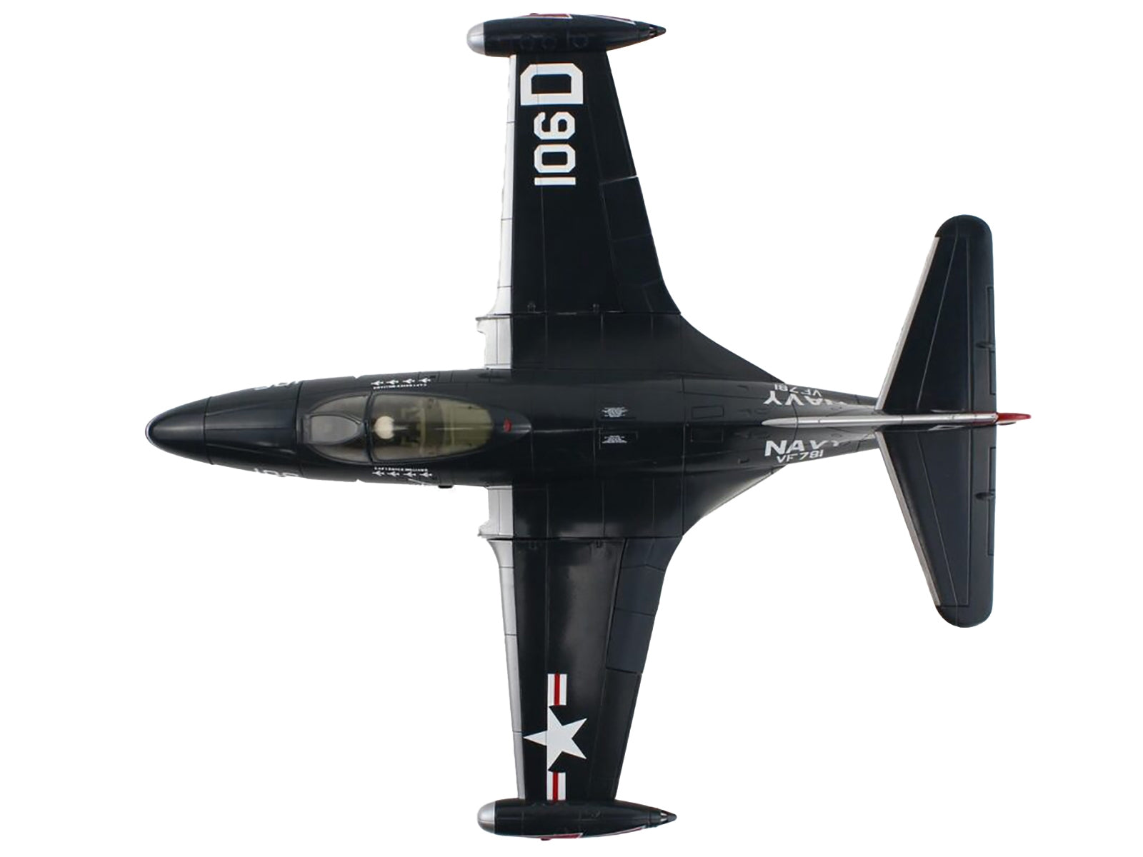 Grumman F9F-5 Panther Aircraft "VF-781 Royce Williams Action Speak Louder than Medals" United States Navy "Air Power Series" 1/48 Diecast Model by Hobby Master