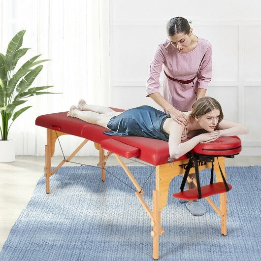 Portable Adjustable Facial Spa Bed  with Carry Case-White