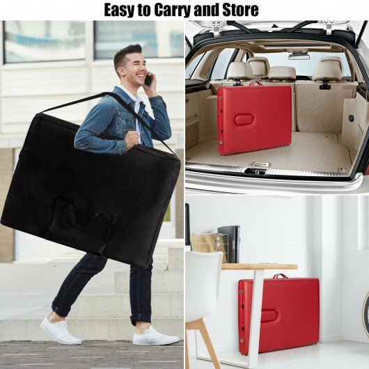 Portable Adjustable Facial Spa Bed  with Carry Case-White