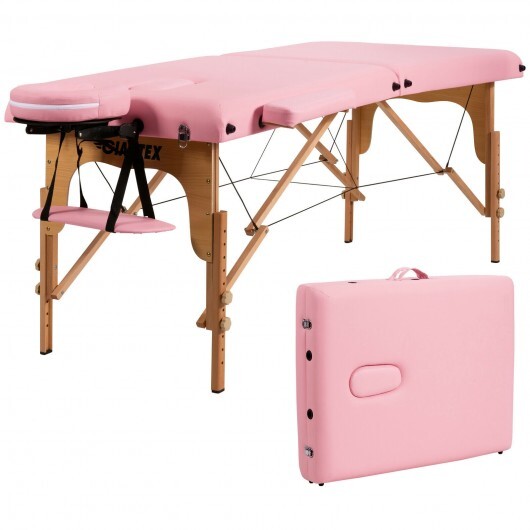 Portable Adjustable Facial Spa Bed  with Carry Case-White