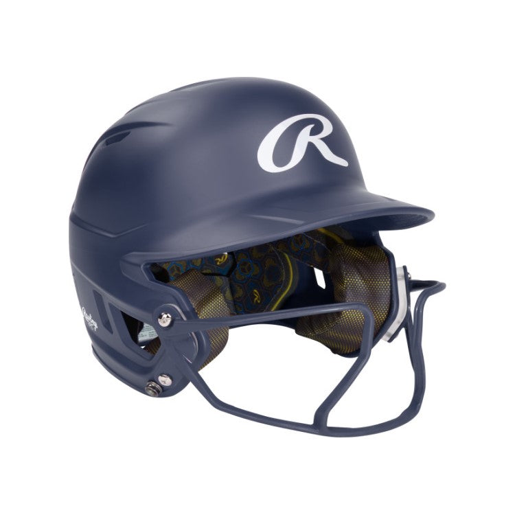 Rawlings Mach Hi-Viz 1-Tone Matte Helmet w/ Mask MCHVIZ