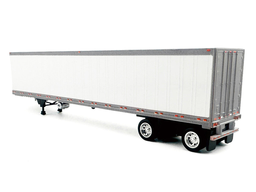53' Spread Axle Refrigerated Trailer White 1/87 (HO) Plastic Model Car by HO Logistics