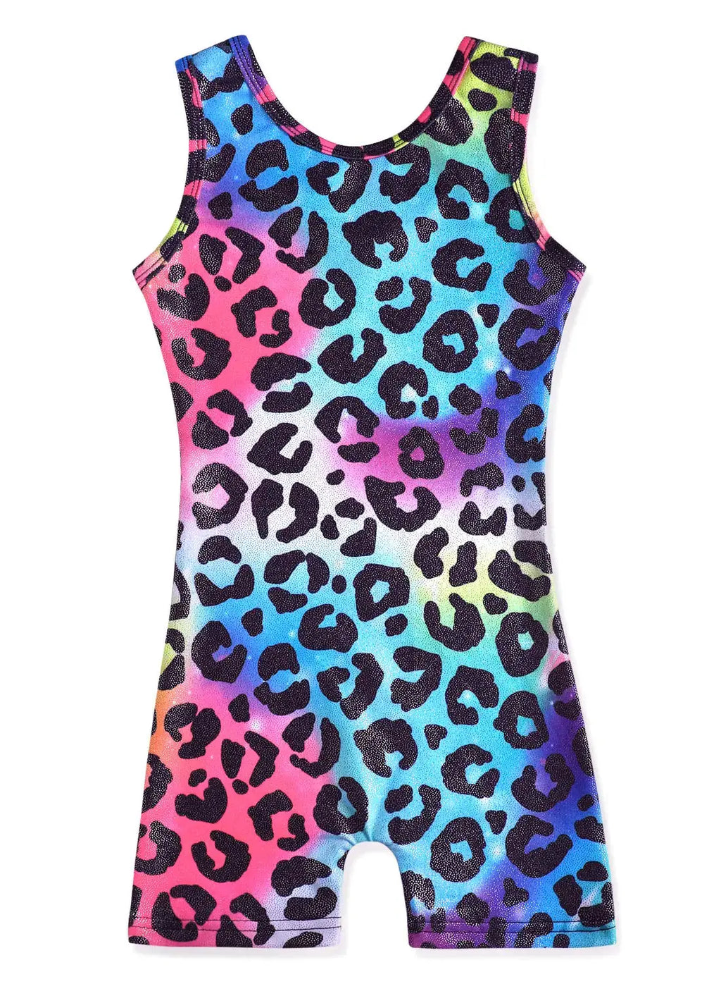 HOZIY Gymnastics Leotards for Girls with Shorts Toddlers Biketards Rainbow Unicorn Dinosaur Mermaid