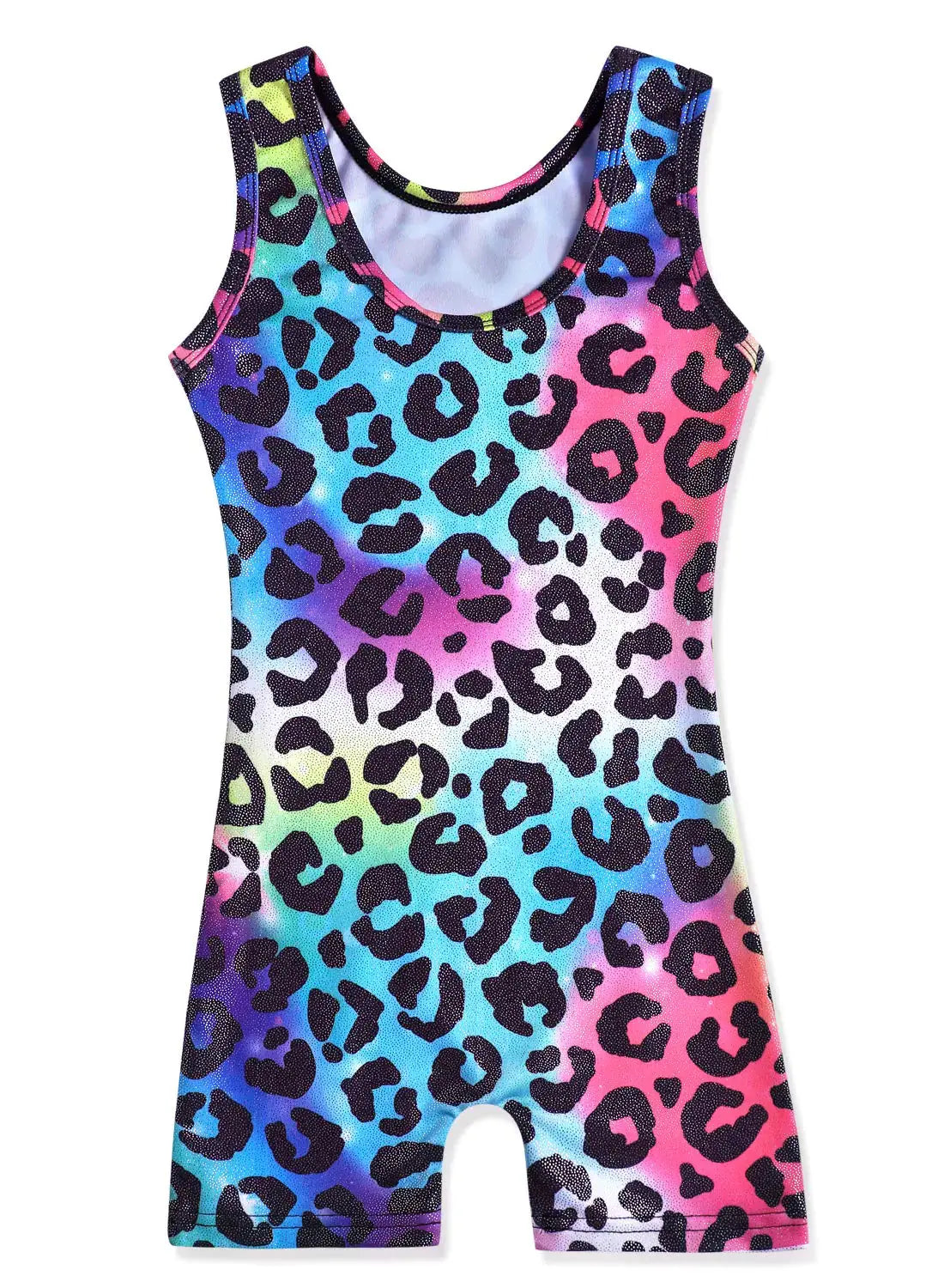 HOZIY Gymnastics Leotards for Girls with Shorts Toddlers Biketards Rainbow Unicorn Dinosaur Mermaid