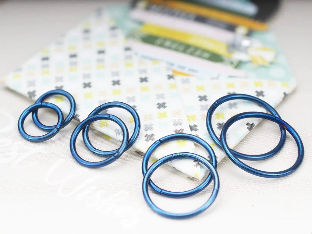 HQLA Surgical Steel Hinged Clicker Segment Nose Rings | Hoop Helix Cartilage Daith Tragus Sleeper Earrings Women & Men