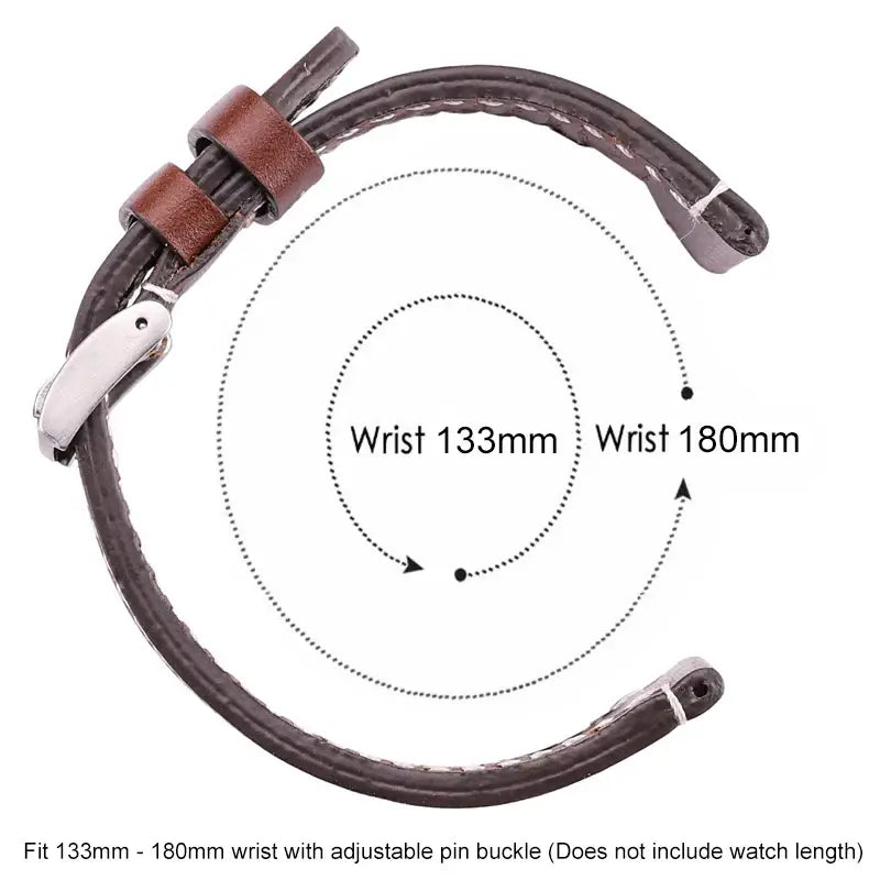 Ticwatch Genuine Leather Band - Elegant Minimalist Design