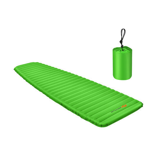 3 Inch Thick Inflatable Waterproof Camping Sleeping Pad-Blue
