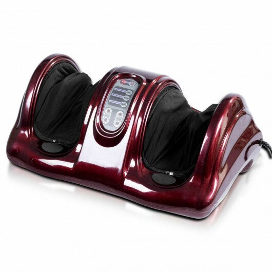 Therapeutic Shiatsu Foot Massager with High Intensity Rollers-Black