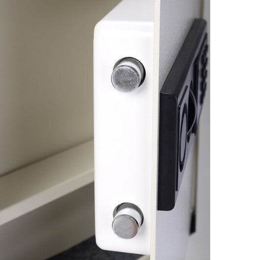 Digital Flat Recessed Wall Safe Security Lock Gun Cash Box-Black