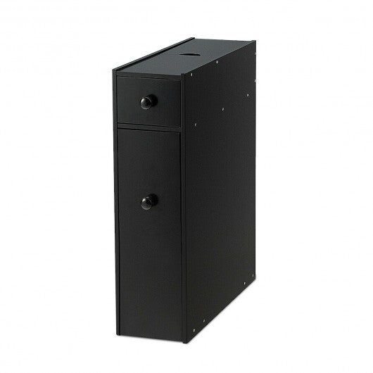 White Bathroom Cabinet Space Saver Storage Organizer-White