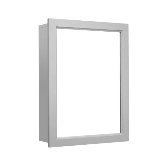 Wall Mounted Adjustable Medicine Storage Mirror Cabinet