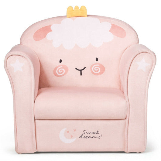 Kids Mermaid Armrest Couch Upholstered Sofa