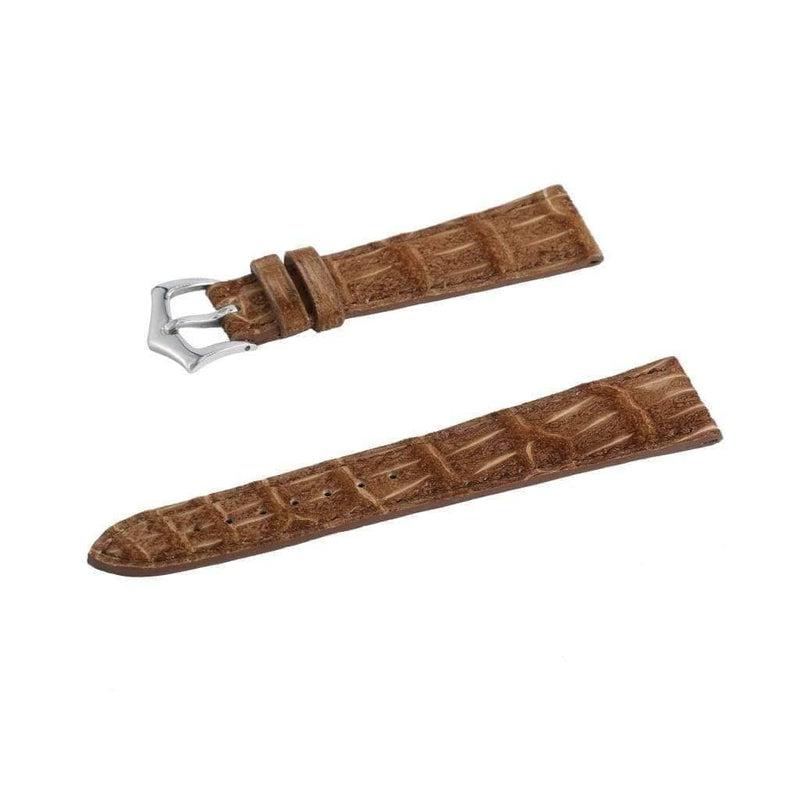 Hand-Sewn Gold Alligator Nubuck Watch Strap