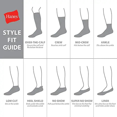 Hanes Boys' Socks, Double Tough Cushioned Ankle and No Show, 12-Pair Packs Large No Show - Black - 12 Pack