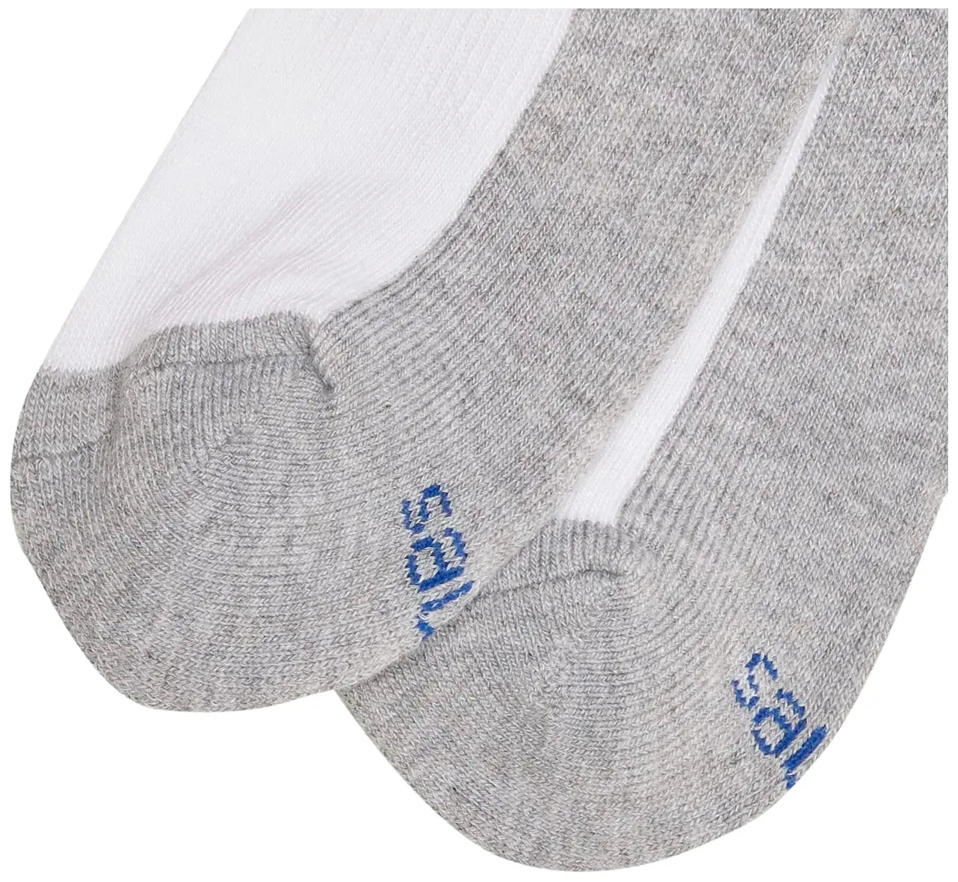 Hanes Boys' Socks, Double Tough Cushioned Ankle and No Show, 12-Pair Packs Large No Show - Black - 12 Pack