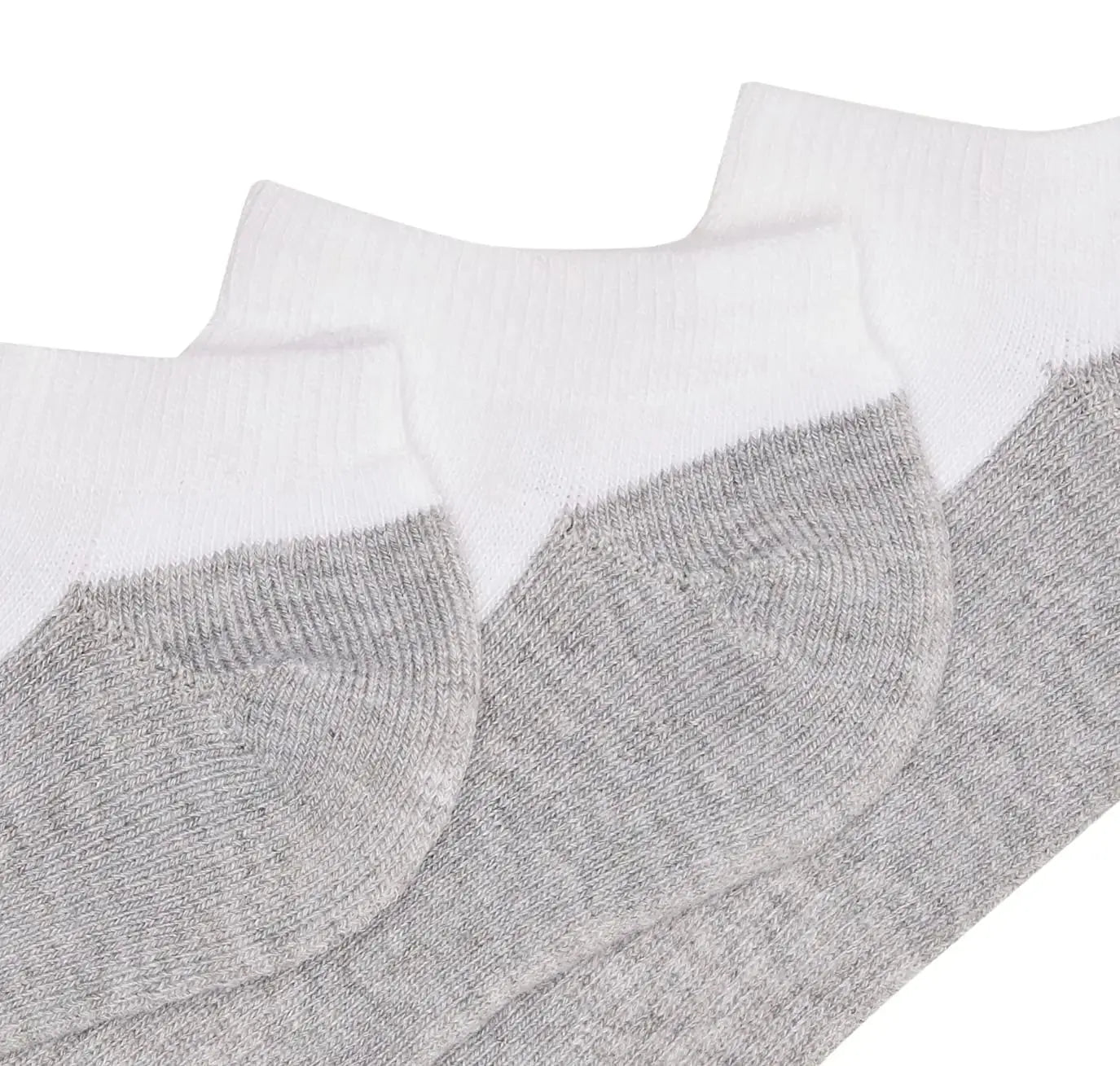 Hanes Boys' Socks, Double Tough Cushioned Ankle and No Show, 12-Pair Packs Large No Show - Black - 12 Pack
