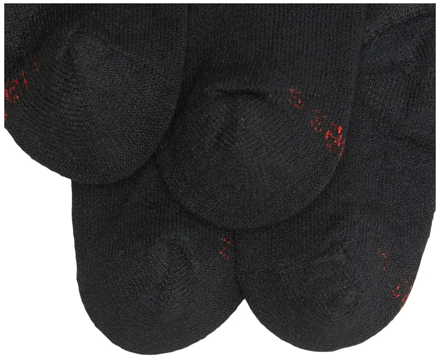 Hanes Boys' Socks, Double Tough Cushioned Ankle and No Show, 12-Pair Packs Large No Show - Black - 12 Pack