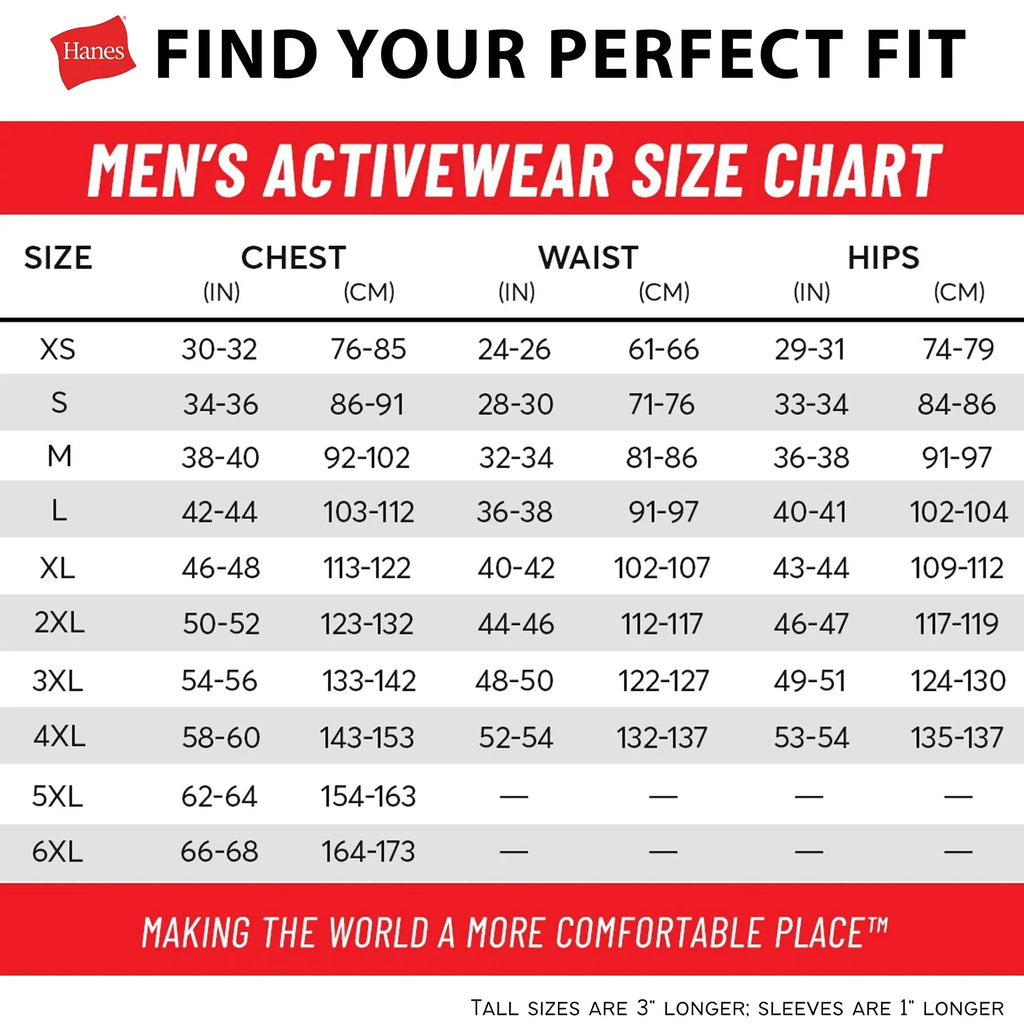 Hanes Men's Heavyweight Pocket T-Shirt - Beefy-T Cotton Crewneck with Pocket, 2-Pack, 3X-Large