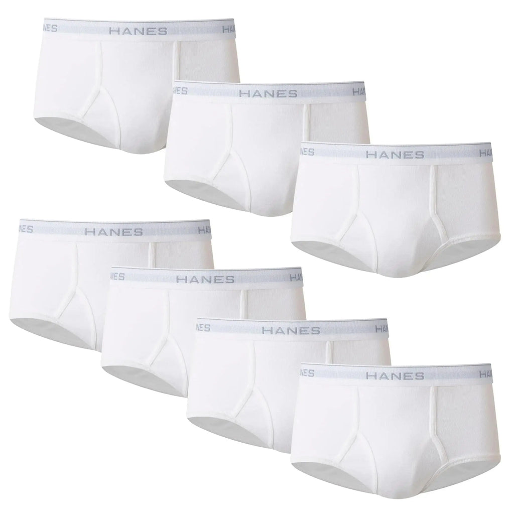 Hanes Men's Moisture-Wicking Cotton Briefs, Available in White and Black, Multi-Packs Available XX-Large White - 7 Pack