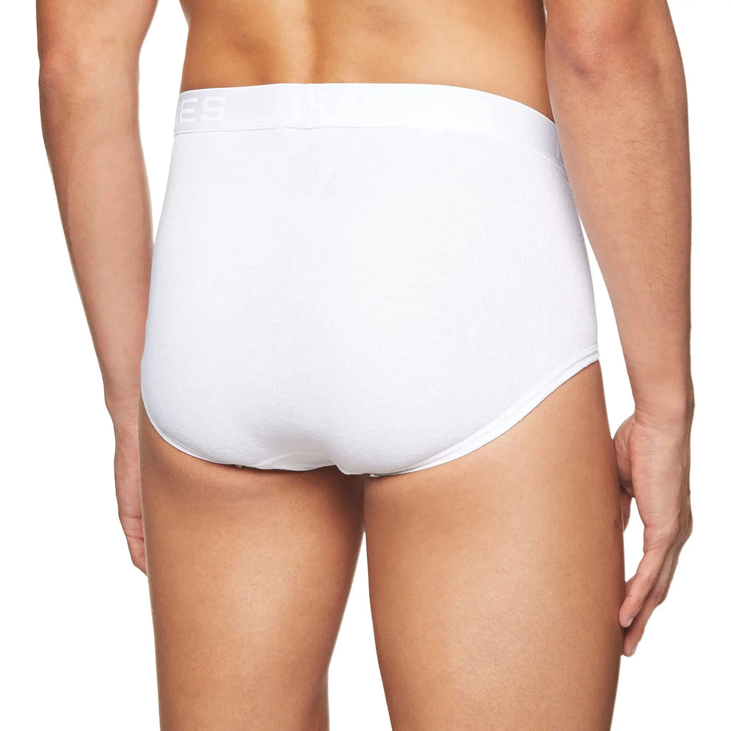 Hanes Men's Moisture-Wicking Cotton Briefs, Available in White and Black, Multi-Packs Available XX-Large White - 7 Pack