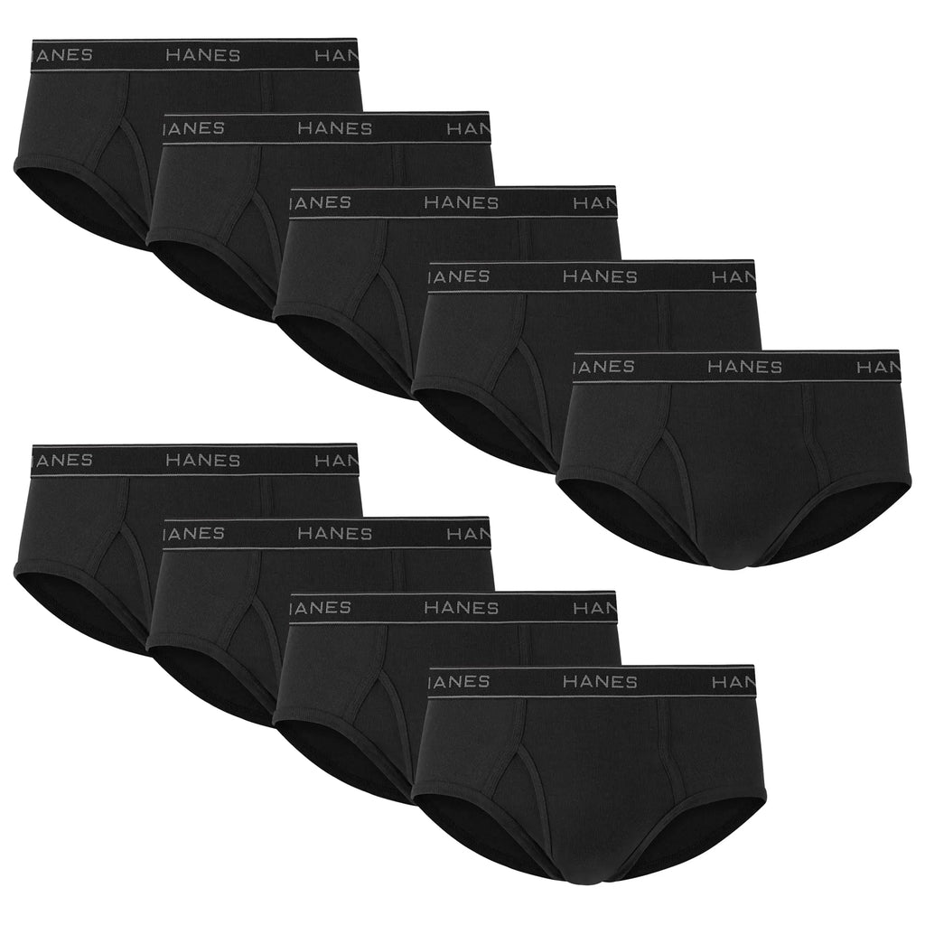 Hanes Men's Moisture-Wicking Cotton Briefs, Available in White and Black, Multi-Packs Available XX-Large White - 7 Pack
