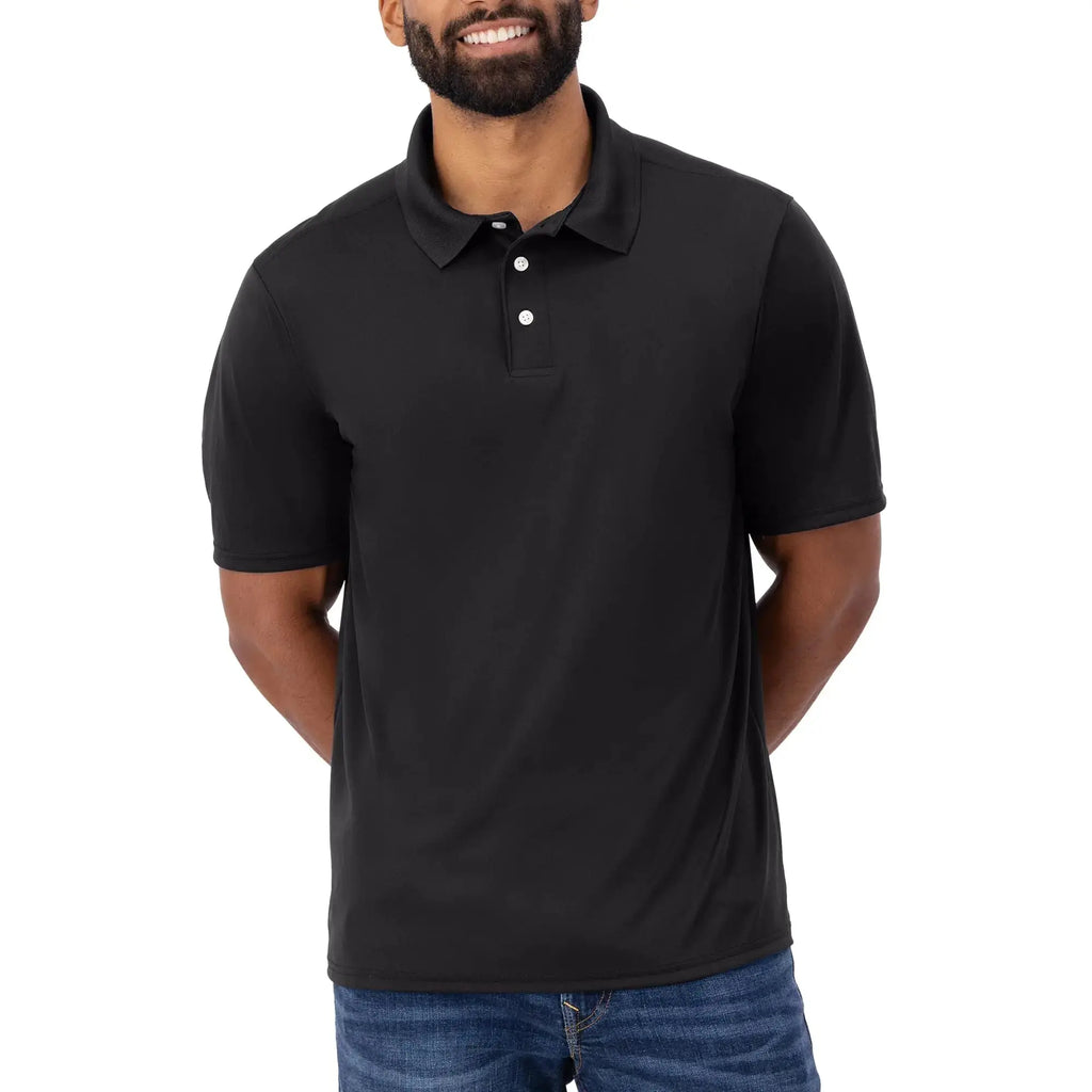 Hanes Mens Cool Dri Polo Shirt, Quick-Drying Performance Polo for Men