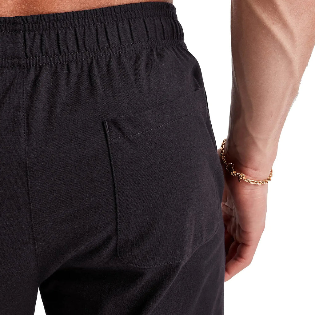 Hanes Originals Cotton Joggers, Jersey Sweatpants for Men with Pockets, 30" Inseam Large Black