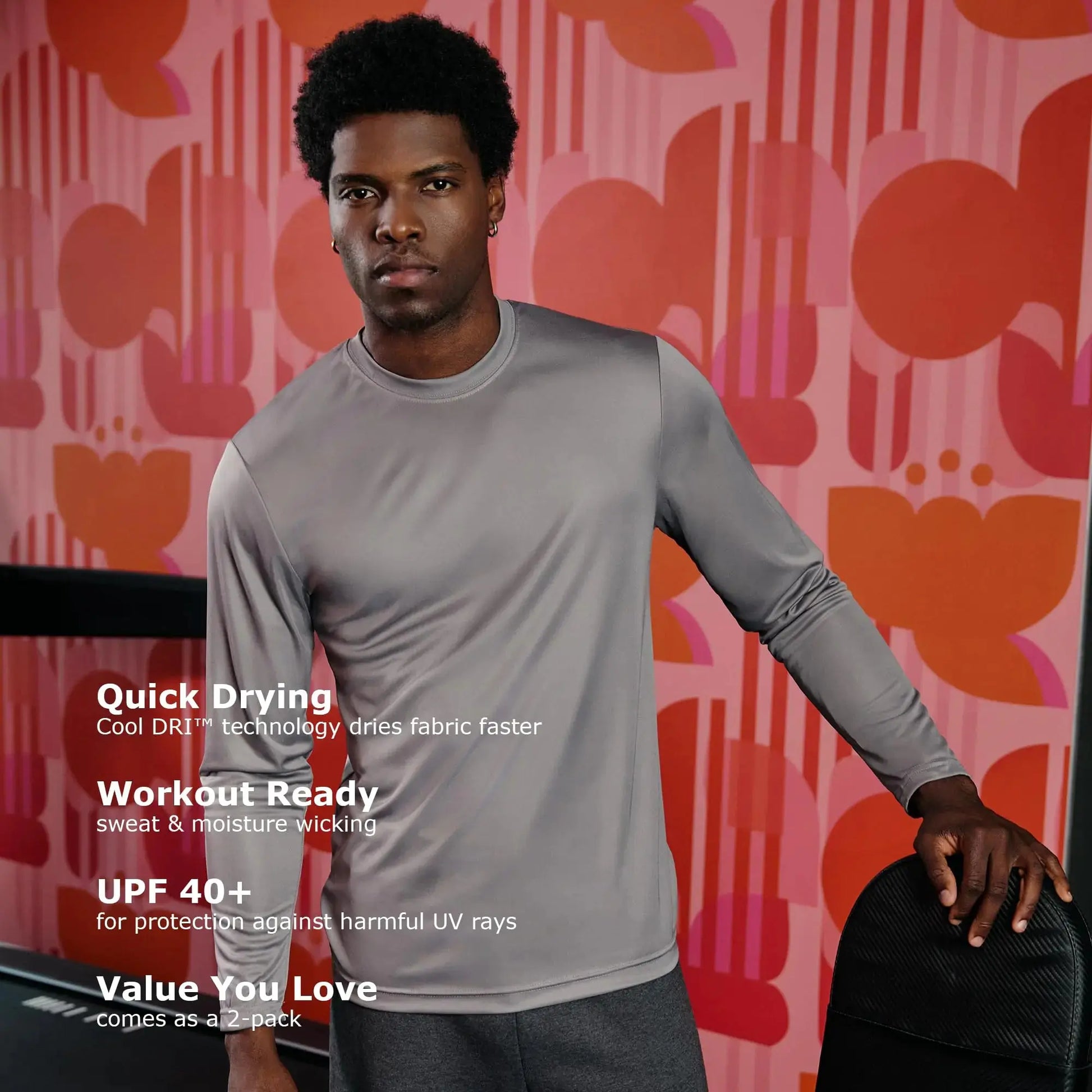 Hanes Sport Performance Long Sleeve T-Shirt - Performance Athletic Shirt