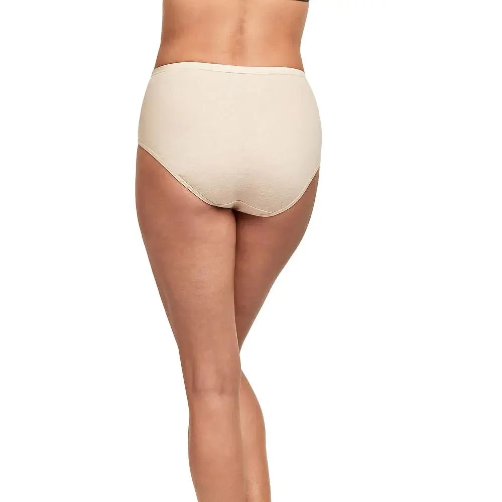 Hanes womens High-waisted Briefs Panties Pack, Lightweight Moisture-wicking Underwear, 6-pack
